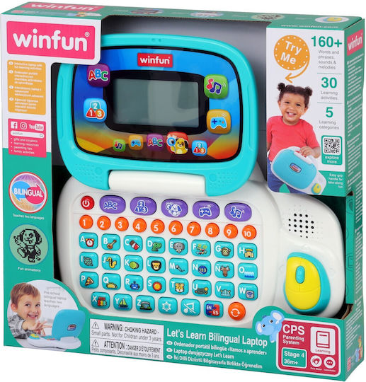 Winfun Baby-Laptop-Tablet mit Musik und Geräuschen für 18++ Monate