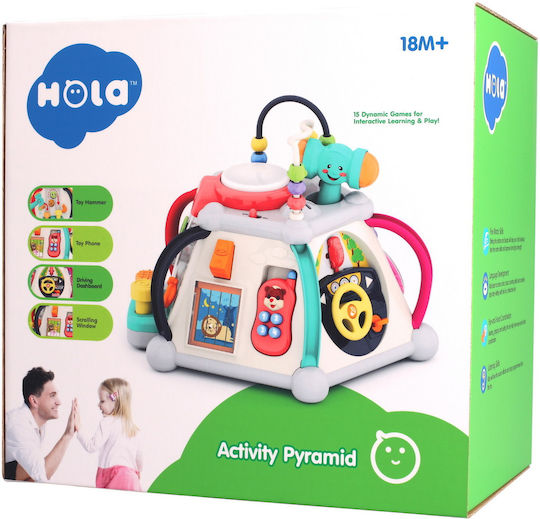Hola Toys Jucărie Piramidă cu Lumină și Sunete pentru 18++ Luni