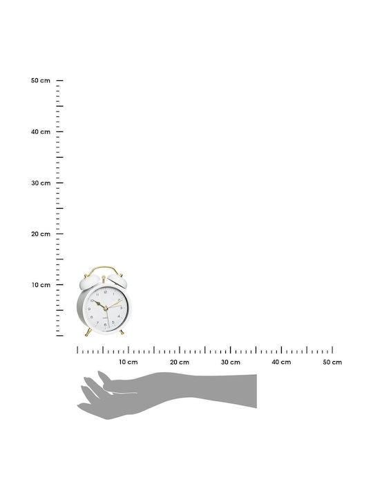 Atmosphera Tabletop Clock with Alarm White