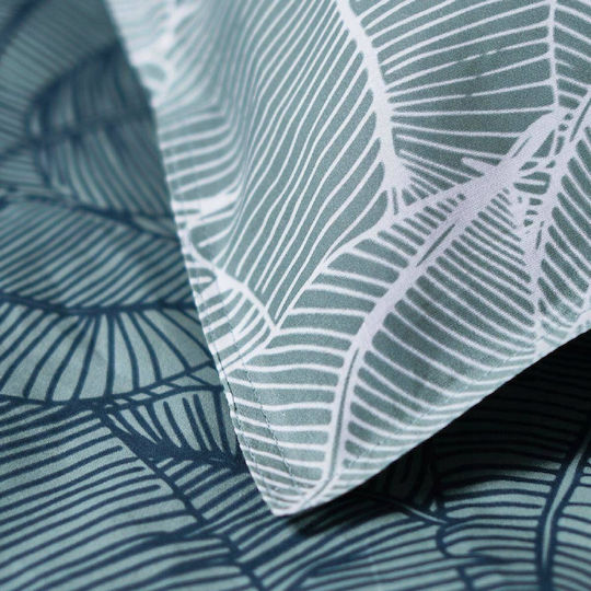 Today Υπέρδιπλη 220x240cm Leaves Πράσινη