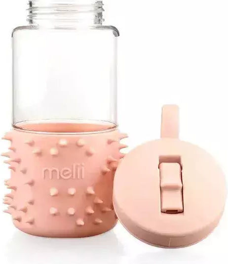 Melii Spikey Παιδικό Παγούρι Πλαστικό με Καλαμάκι Non Spill Κόκκινο 503ml