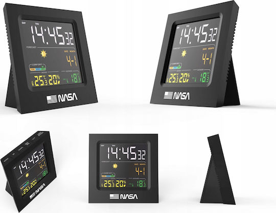 NASA SB6702 Wireless Stație meteorologică Digital De masă Negru