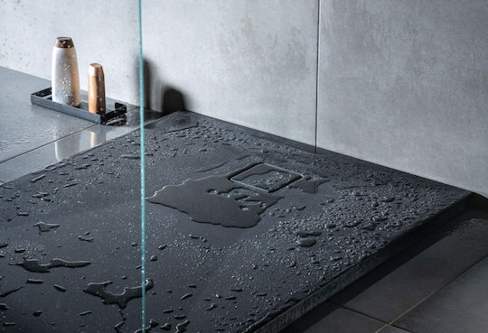 Deante Rechteckig Keramik Dusche x80cm Schwarz