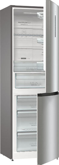 Gorenje Combină frigorifică 300lt Total NoFrost Î185xL60xA59.2cm. Inox NRK6192AXL4