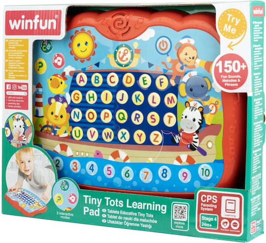 Winfun Бебешки лаптоп-таблет с музика и звуци за 24++ месеца