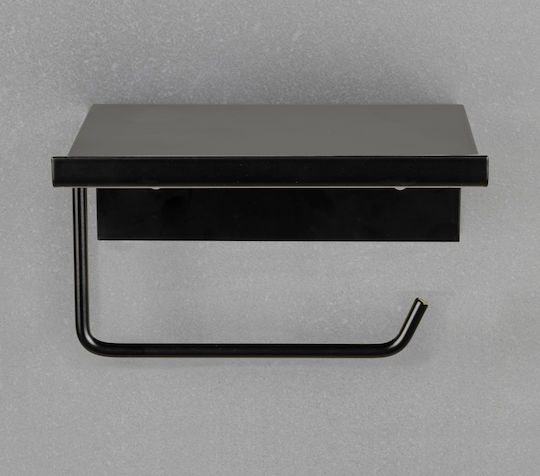 Wenko Wall Mounted Black Paper Holder