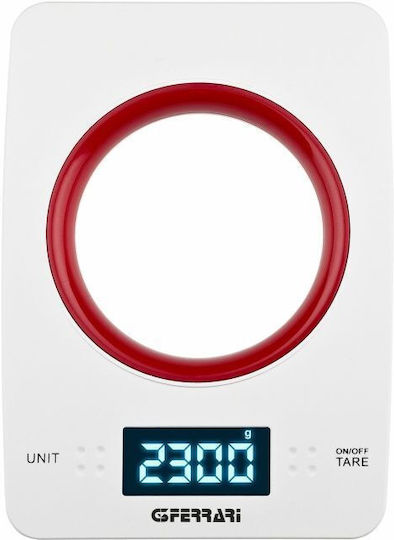 G3Ferrari Digital Kitchen Scale with Bucket up to 5kg White