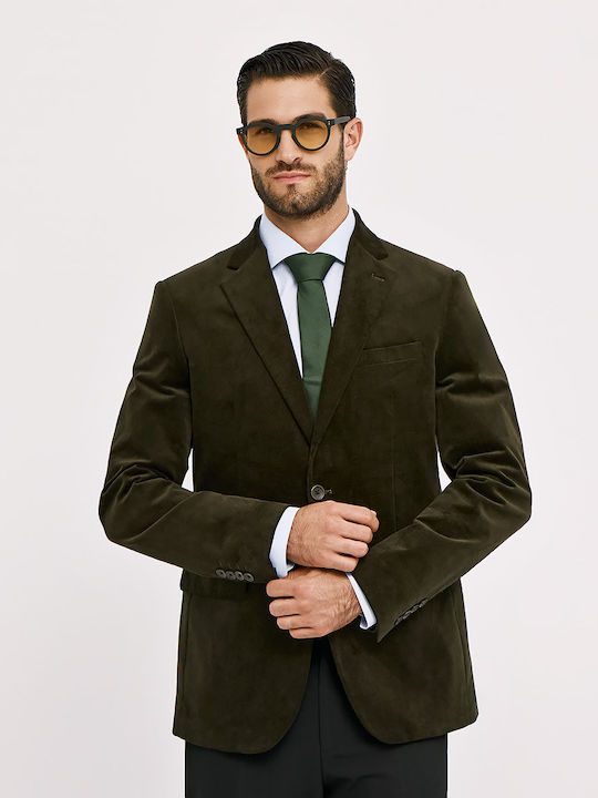 Men's Suit Jacket Slim Fit Green