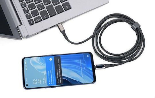 Troika Редовна USB-C към Lightning кабел 100W Черен 2м (CBL20/BK)