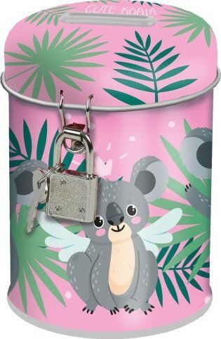 Derform Koala Παιδικός Κουμπαράς Μεταλλικός Πολύχρωμος 11x7.5cm