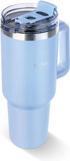 Lamart Glass Thermos Stainless Steel / Plastic 900ml Blue