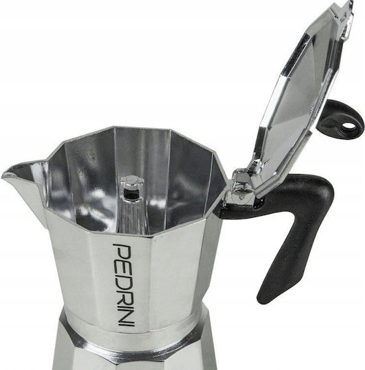 Pedrini Μπρίκι Espresso 6cups Ασημί