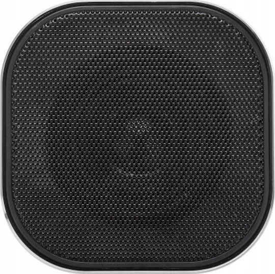 Manhattan Metallic Ηχείο Bluetooth 3W με Ραδιόφωνο και Διάρκεια Μπαταρίας έως 6 ώρες Μαύρο