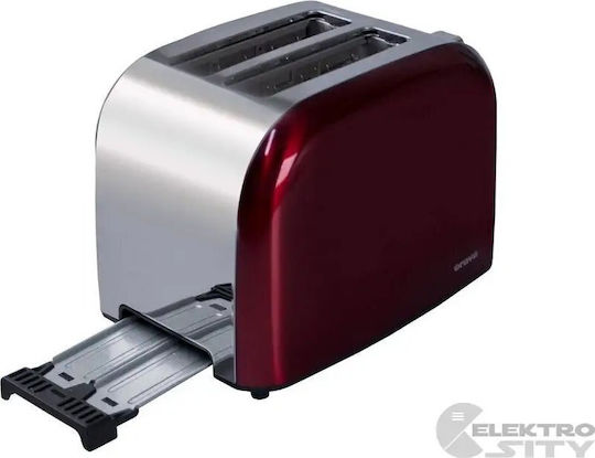 Orava Prăjitor de pâine 2 sloturi 900W Roșu