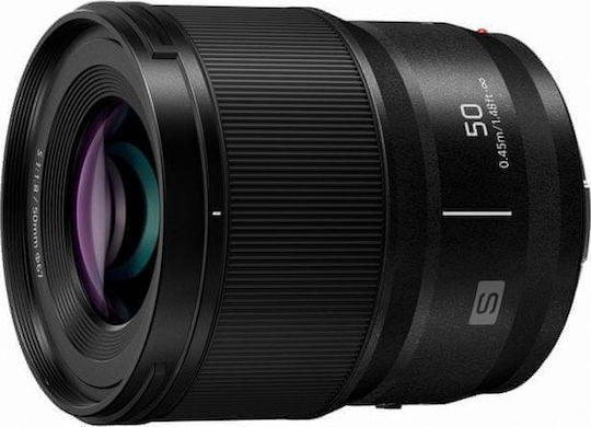 Panasonic Full Frame Φωτογραφικός Φακός S 50mm F1.8 για Leica L Mount Μαύρος