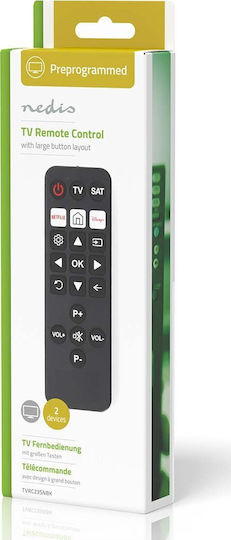Nedis Telecomandă Universală TVRC23SNBK pentru TV