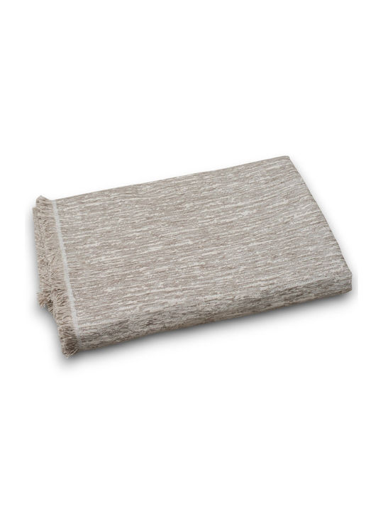 Cotone Ριχτάρι Τετραθέσιου Καναπέ Chenille 180x340εκ. Γκρεζ 580340