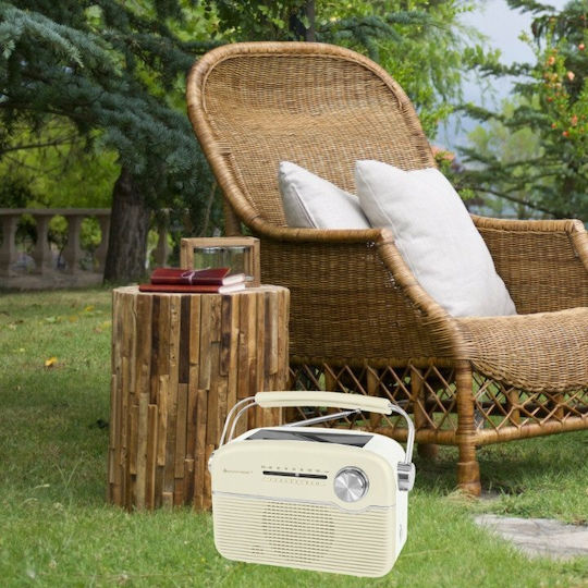 Soundmaster TR480BE Φορητό Ραδιόφωνο Ηλιακό με USB Λευκό