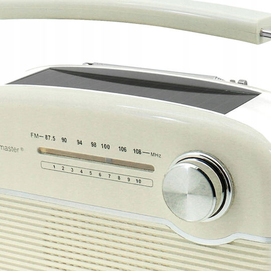 Soundmaster TR480BE Φορητό Ραδιόφωνο Ηλιακό με USB Λευκό