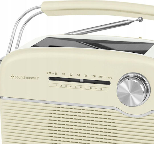 Soundmaster TR480BE Φορητό Ραδιόφωνο Ηλιακό με USB Λευκό