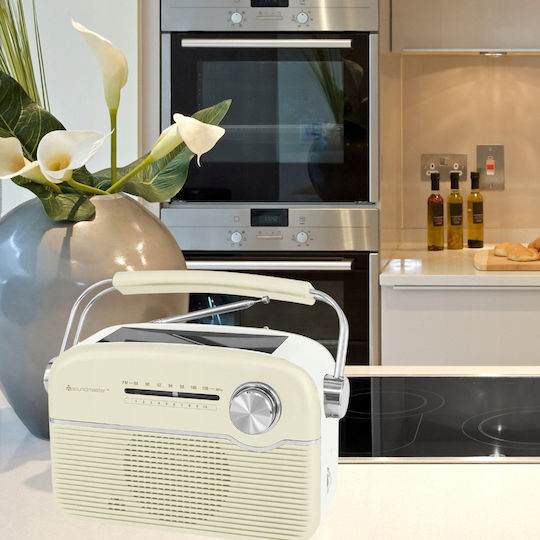 Soundmaster TR480BE Φορητό Ραδιόφωνο Ηλιακό με USB Λευκό