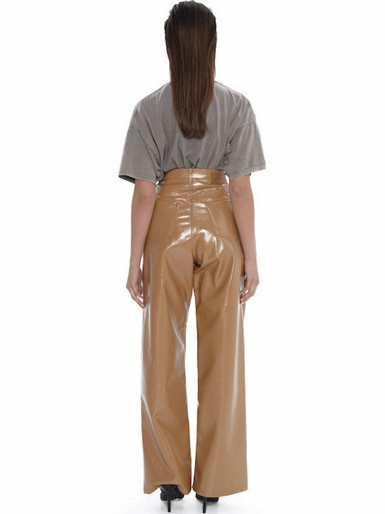 Women's Fabric Trousers Caramel