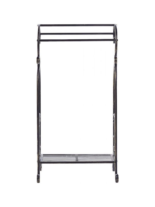 Beliani Freistehender Kleiderständer Badezimmer Einzeln ​49x91cm Schwarz
