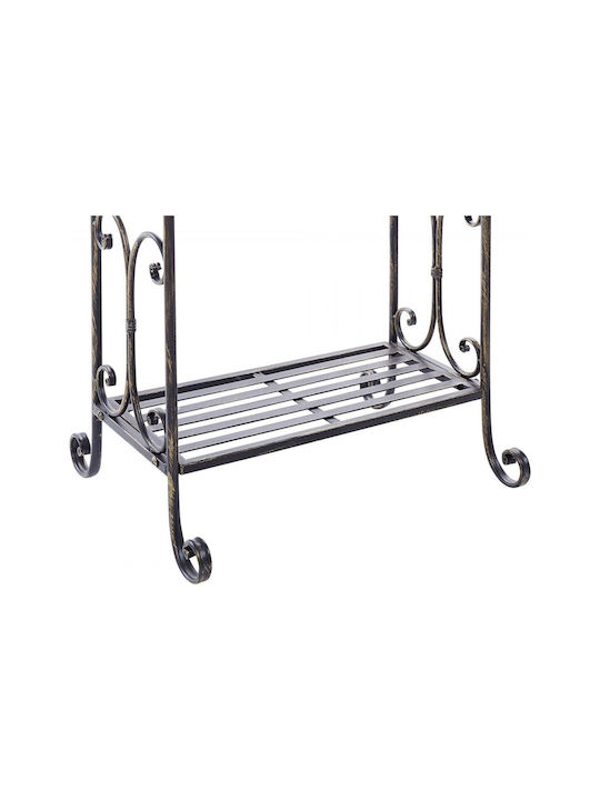 Beliani Freistehender Kleiderständer Badezimmer Einzeln ​49x91cm Schwarz