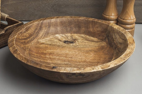 Zaros Decorative Bowl Brown 30x30x6.8cm
