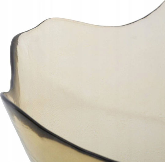 Mauro Ferretti Dekorative Schüssel Glas Transparent 30x30cm 1Stück
