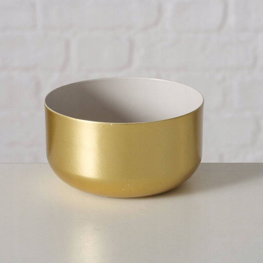 Boltze Dekorative Schüssel Metall Gold 2Stück