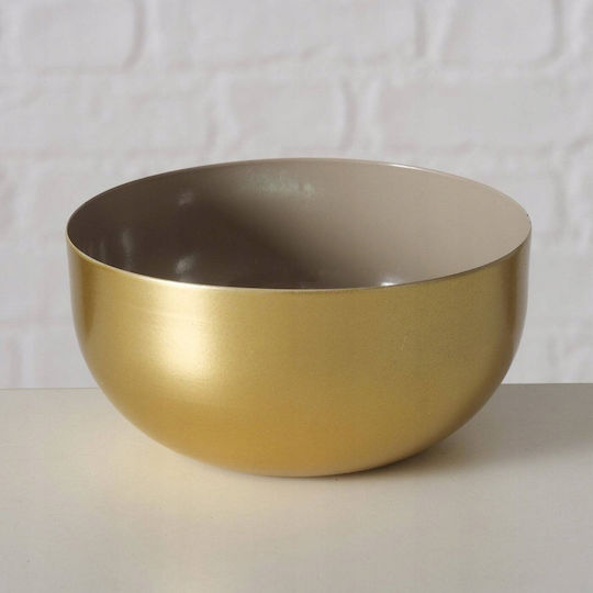 Boltze Dekorative Schüssel Metall Gold 2Stück