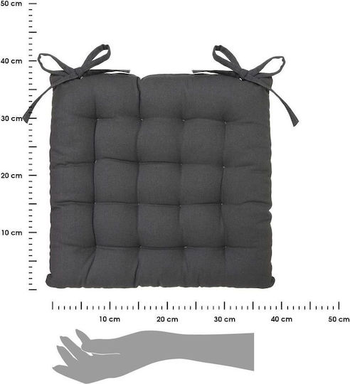 Atmosphera Gartenstuhlkissen Aria Trade Grau 38x38cm