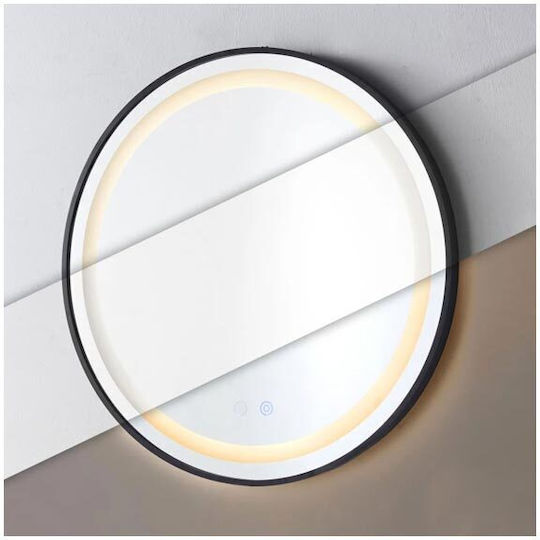 Modernhome Кръгло Банско Огледало LED Touch 80x80см
