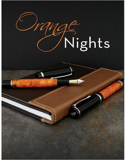 Conklin Broad Fountain Pen with Orange Ink