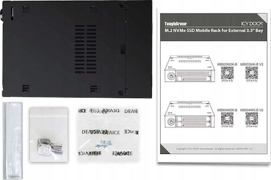 Icy Dock Pcie Nvme Black (MB834MK-B V2)
