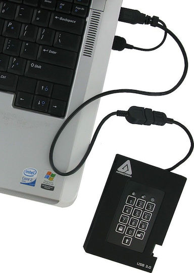 Apricorn Aegis Padlock Fortress USB 3.1 Εξωτερικός SSD 512GB 2.5" Μαύρο