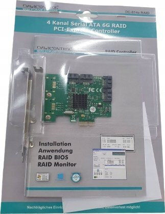 Dawicontrol Κάρτα PCIe σε 4 θύρες SATA
