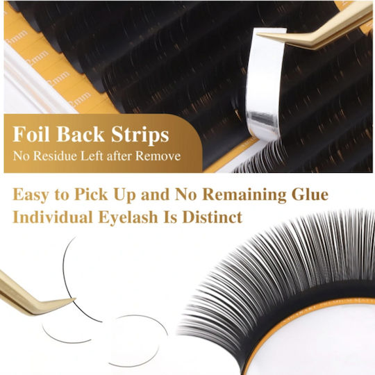 Nagaraku Air Series Double Tips Ellipse Eyelash Extensions 0.20c Mixed 8-15mm