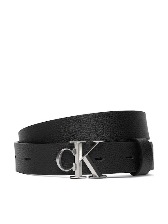 Calvin Klein Leather Women's Belt Black