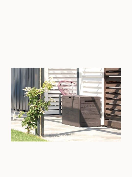 Marhome Outdoor Storage Box 140lt Brown L58.5xW46xH55cm