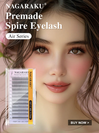 Nagaraku Premad Wings Spire Lash 0.07d Mix 8-15mm