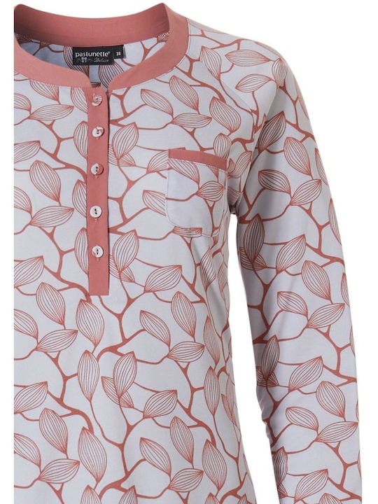 Pastunette Winter Damen Pyjama-Set Coral-lilac