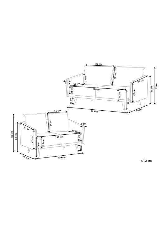 Living Room Furniture Set Gray