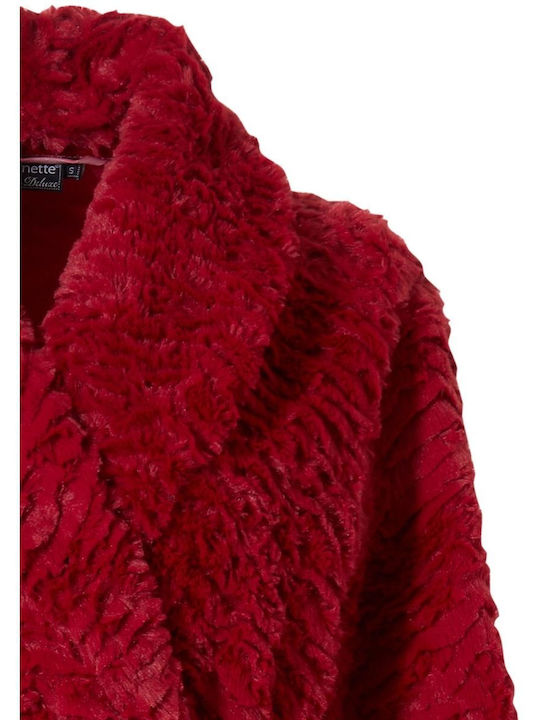 Pastunette Зимна Дамска Халат Red
