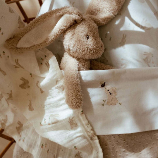 Little Dutch Baby Sheet Crib Cotton White 110x140cm