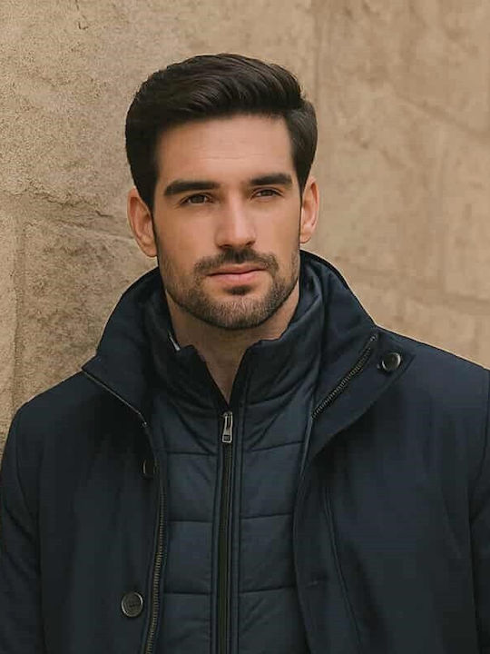 Jacket Puffer Windproof Blue
