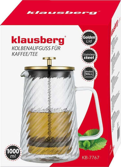 Klausberg Manual Filter Coffee Maker Stainless Steel Gold 1lt