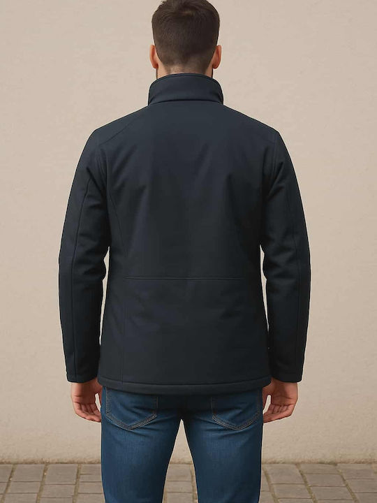 Jacket Puffer Windproof Blue