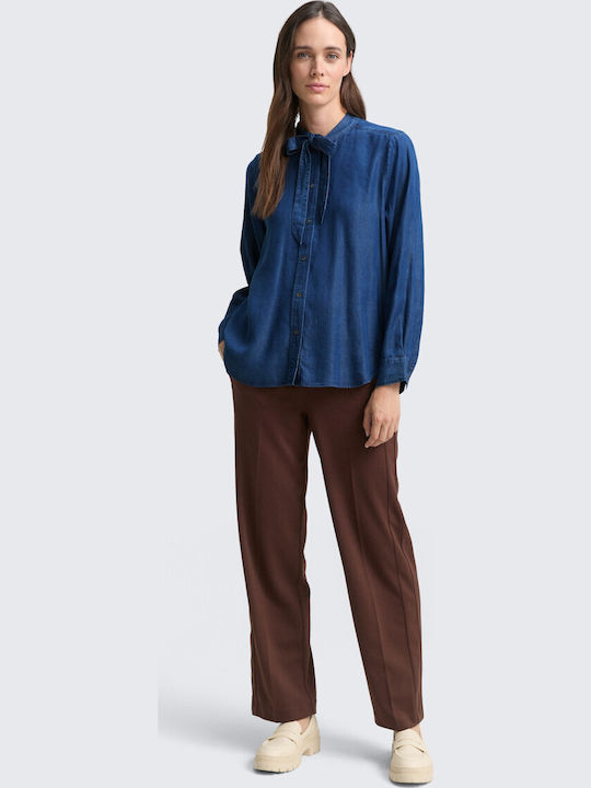 Women's Long Sleeve Shirt Blue